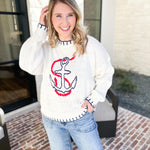 Let's Set Sail Sweater-230 Sweaters/Cardis-BAILEY ROSE-July & June Women's Fashion Boutique Located in San Antonio, Texas