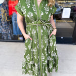 The Kailey Midi Dress - Olive-500 Midi-ENTRO-July & June Women's Fashion Boutique Located in San Antonio, Texas