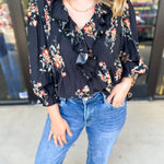 The Kirsten Blouse - Black-200 Fashion Blouses-ENTRO-July & June Women's Fashion Boutique Located in San Antonio, Texas