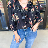 The Kirsten Blouse - Black-200 Fashion Blouses-ENTRO-July & June Women's Fashion Boutique Located in San Antonio, Texas