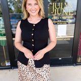 The Sophie Vest - Black-600 Outerwear-SKIES ARE BLUE-July & June Women's Fashion Boutique Located in San Antonio, Texas