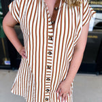 THML - Button Up Mini Dress-510 Mini-THML-July & June Women's Fashion Boutique Located in San Antonio, Texas