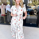 Autumn Garden Midi Dress-500 Midi-ENTRO-July & June Women's Fashion Boutique Located in San Antonio, Texas