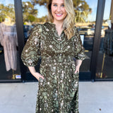 Enchanted Floral Midi Dress-500 Midi-POLOGRAM-July & June Women's Fashion Boutique Located in San Antonio, Texas