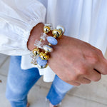 Treasure Jewels - Frosted Sky Bracelet-110 Jewelry & Hair-Treasure Jewels-July & June Women's Fashion Boutique Located in San Antonio, Texas
