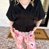 Elevated Chic Top - Black-200 Fashion Blouses-ENTRO-July & June Women's Fashion Boutique Located in San Antonio, Texas