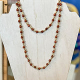 Natalie Wood - Adorned Beaded Necklace - Sandstone-110 Jewelry & Hair-Natalie Wood-July & June Women's Fashion Boutique Located in San Antonio, Texas