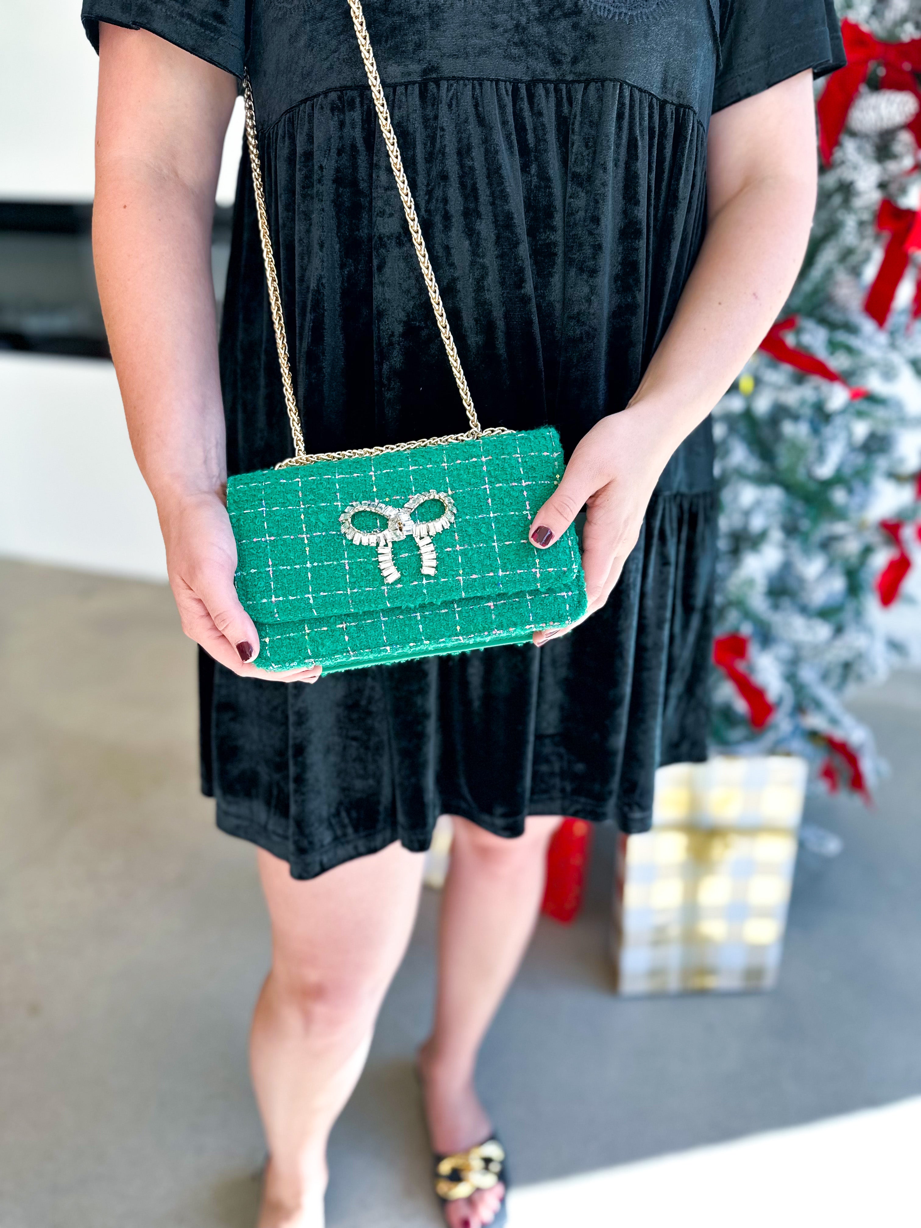 Roa Shoulder - Green-130 Accessories-SHIRALEAH-July & June Women's Fashion Boutique Located in San Antonio, Texas