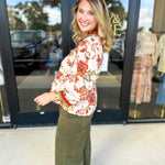 The Polly Peplum Blouse-200 Fashion Blouses-ENTRO-July & June Women's Fashion Boutique Located in San Antonio, Texas