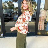 The Polly Peplum Blouse-200 Fashion Blouses-ENTRO-July & June Women's Fashion Boutique Located in San Antonio, Texas