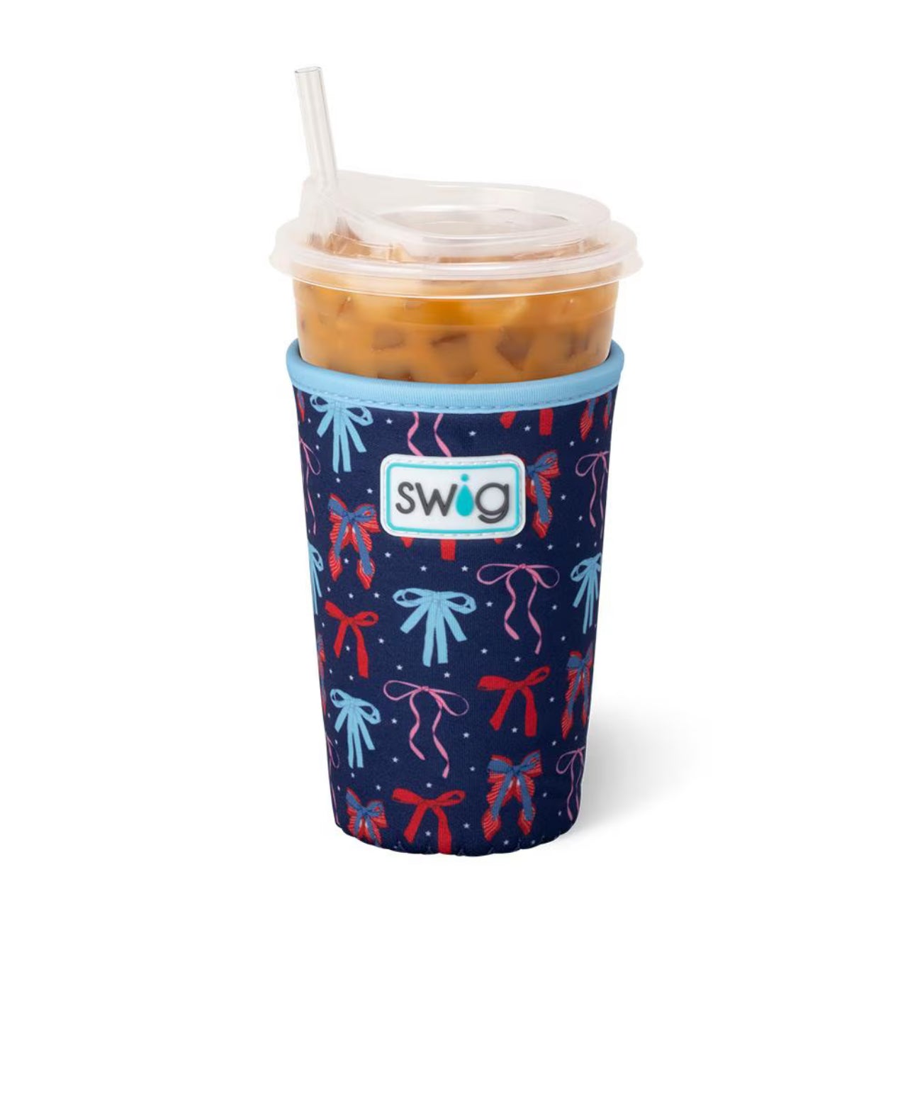 SWIG - Miss Independence Iced Cup Coolie - Medium-140 Gifts + Home-SWIG-July & June Women's Fashion Boutique Located in San Antonio, Texas