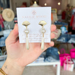 Natalie Wood - Carolina Statement Earrings in Pearl-110 Jewelry & Hair-Natalie Wood-July & June Women's Fashion Boutique Located in San Antonio, Texas