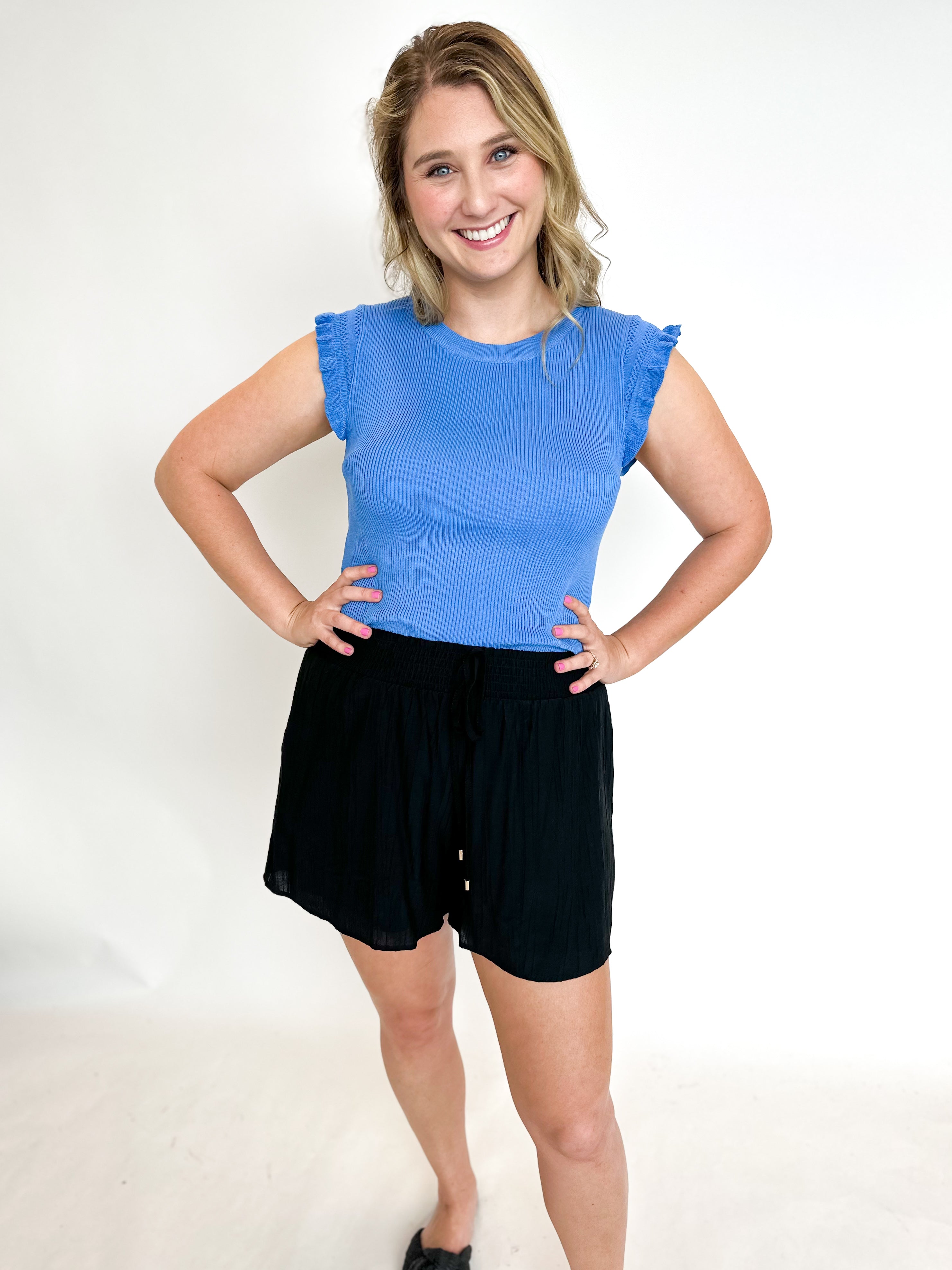 Everyday Comfy Shorts - Black-410 Shorts/Skirts-ALLIE ROSE-July & June Women's Fashion Boutique Located in San Antonio, Texas