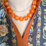 Carter Beaded Necklace - Light Orange-110 Jewelry & Hair-Gemelli-July & June Women's Fashion Boutique Located in San Antonio, Texas