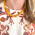Mabry Beaded Necklace - Golden Yellow-110 Jewelry & Hair-Gemelli-July & June Women's Fashion Boutique Located in San Antonio, Texas