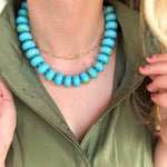 Marlan Beaded Necklace - Turquoise-110 Jewelry & Hair-Gemelli-July & June Women's Fashion Boutique Located in San Antonio, Texas