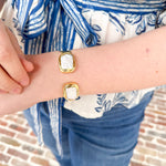 Easton Elle - Pearl Medium Mist Cuff Bracelet-110 Jewelry & Hair-Easton Elle-July & June Women's Fashion Boutique Located in San Antonio, Texas