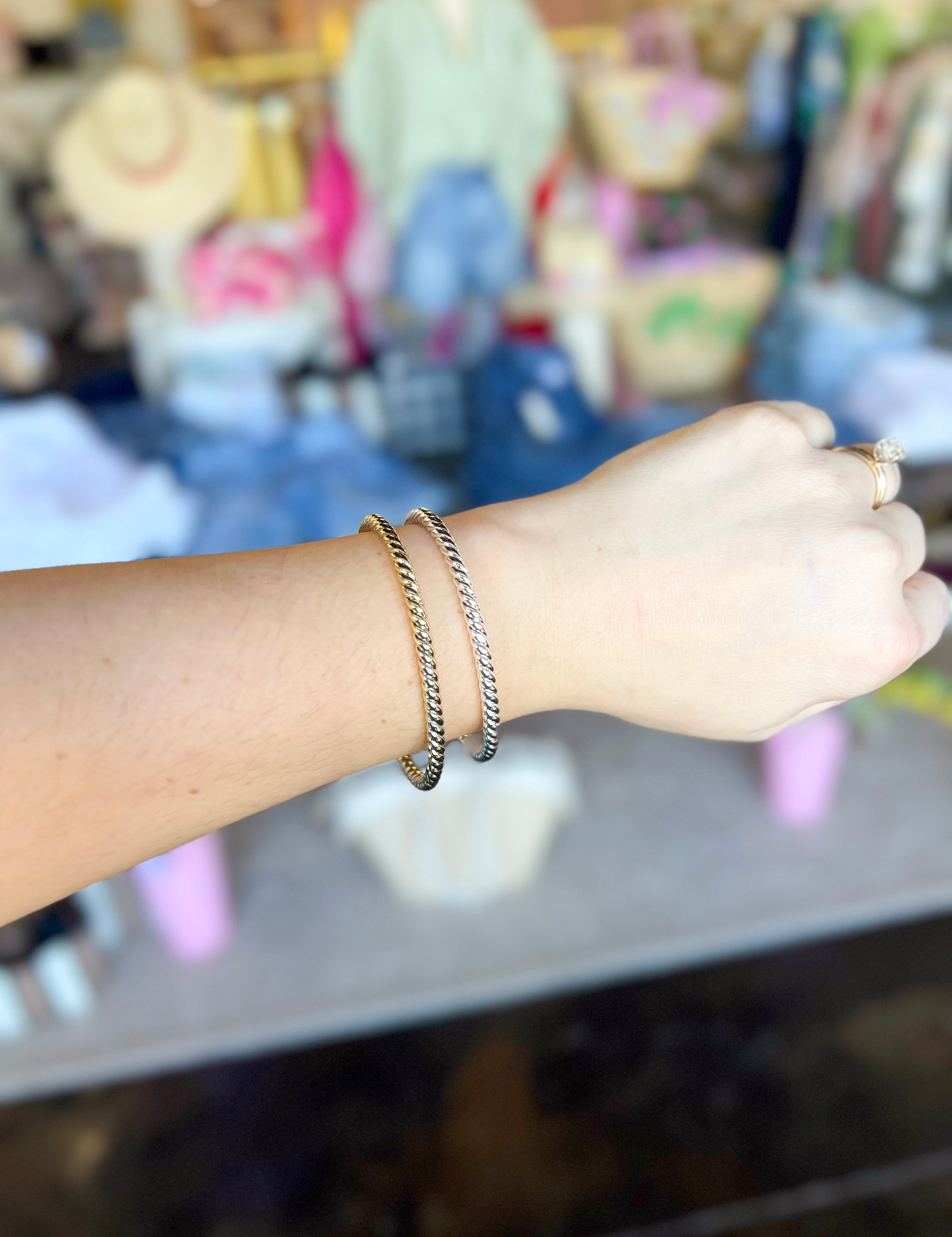 Natalie Wood - Legacy Stacking Bracelet - Silver-110 Jewelry & Hair-Natalie Wood-July & June Women's Fashion Boutique Located in San Antonio, Texas