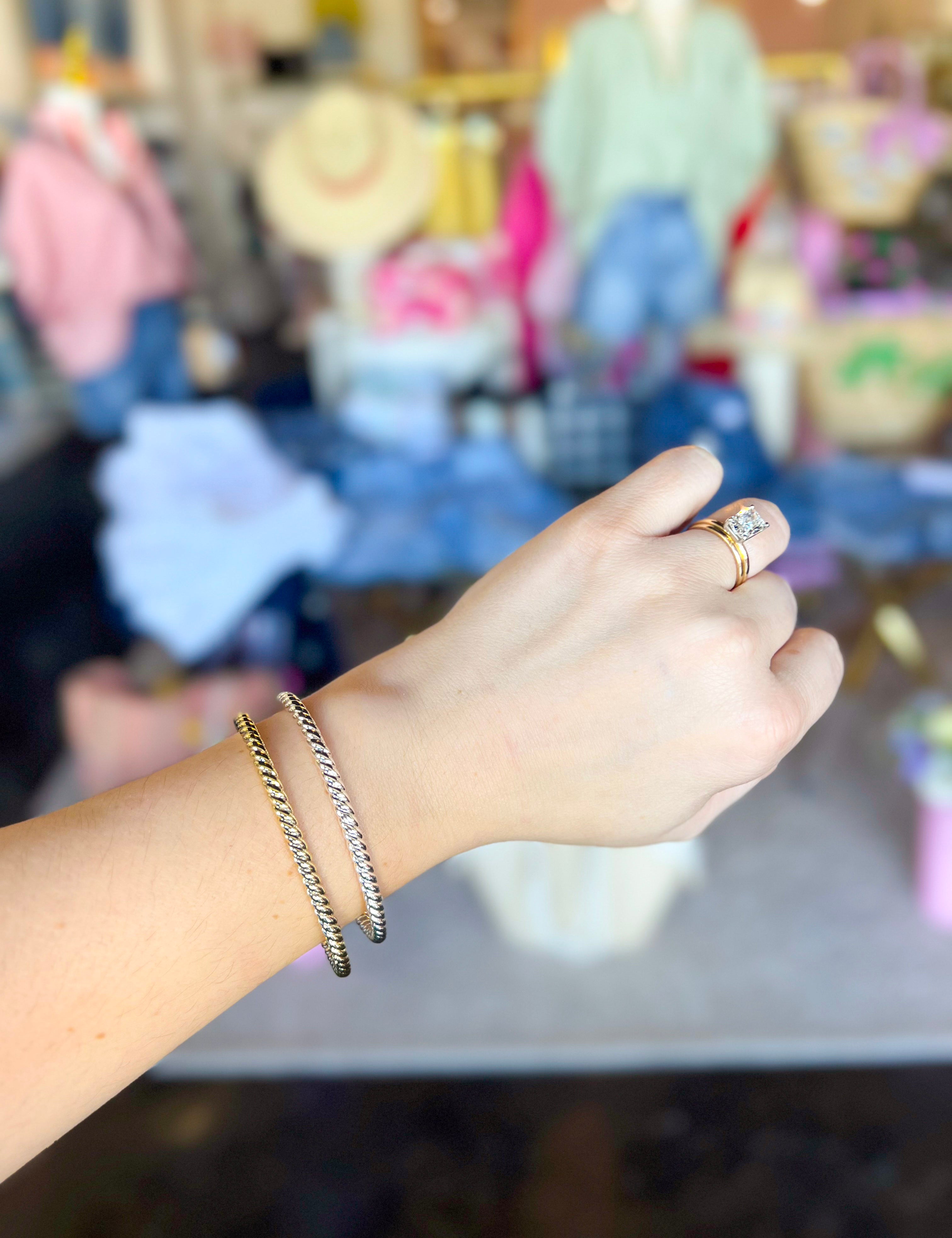 Natalie Wood - Legacy Stacking Bracelet - Gold-110 Jewelry & Hair-Natalie Wood-July & June Women's Fashion Boutique Located in San Antonio, Texas