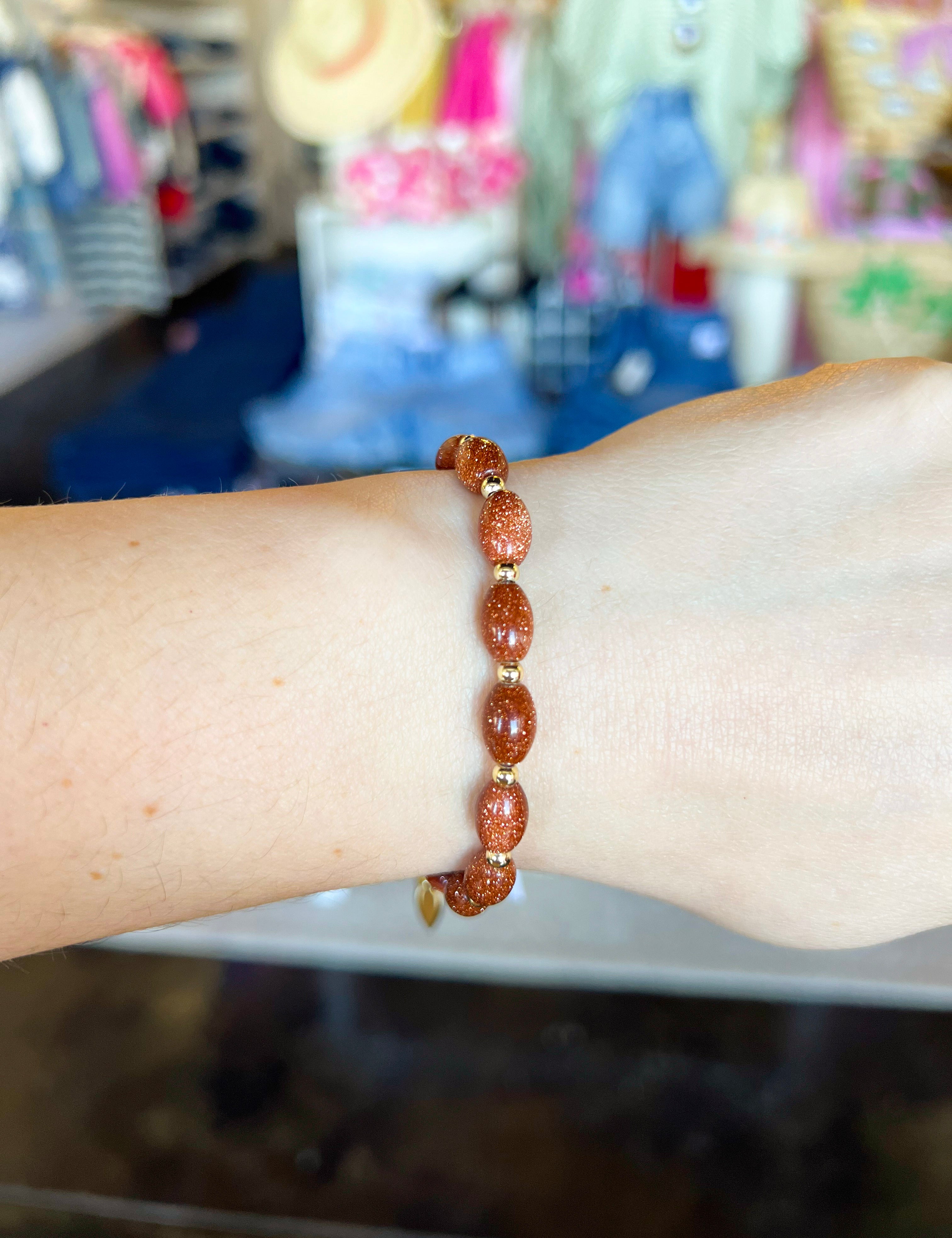 Natalie Wood - Sandstone Layering Bracelet-110 Jewelry & Hair-Natalie Wood-July & June Women's Fashion Boutique Located in San Antonio, Texas