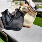 The Tosca Tote Bag - Black-130 ACCESSORIES-SHIRALEAH-July & June Women's Fashion Boutique Located in San Antonio, Texas