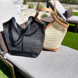 The Tosca Tote Bag - Black-130 ACCESSORIES-SHIRALEAH-July & June Women's Fashion Boutique Located in San Antonio, Texas