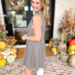 THML - Downtown Gingham Mini Dress-510 Mini-THML-July & June Women's Fashion Boutique Located in San Antonio, Texas