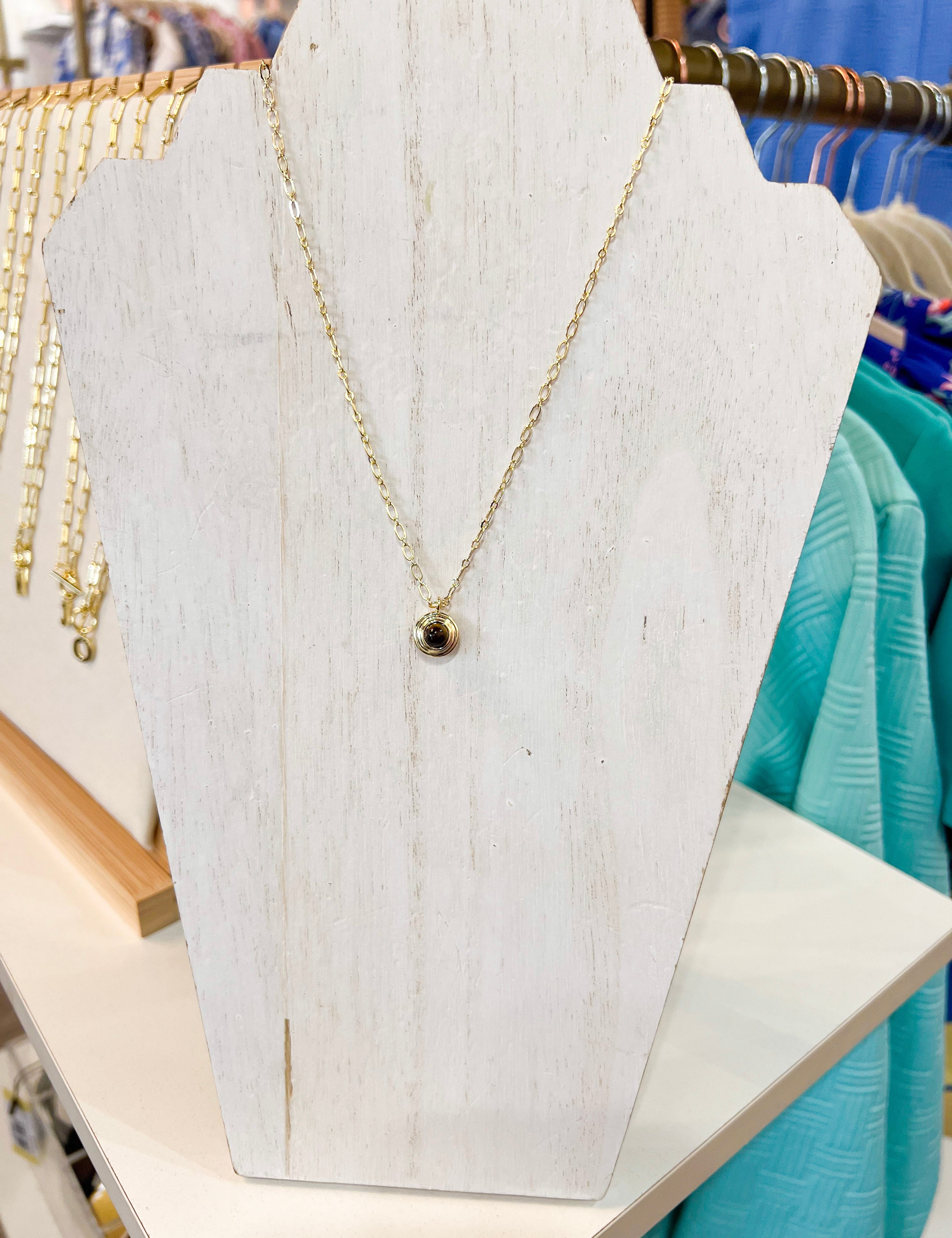 Natalie Wood- Strata Pendant Necklace - Tortoiseshell-110 Jewelry & Hair-Natalie Wood-July & June Women's Fashion Boutique Located in San Antonio, Texas
