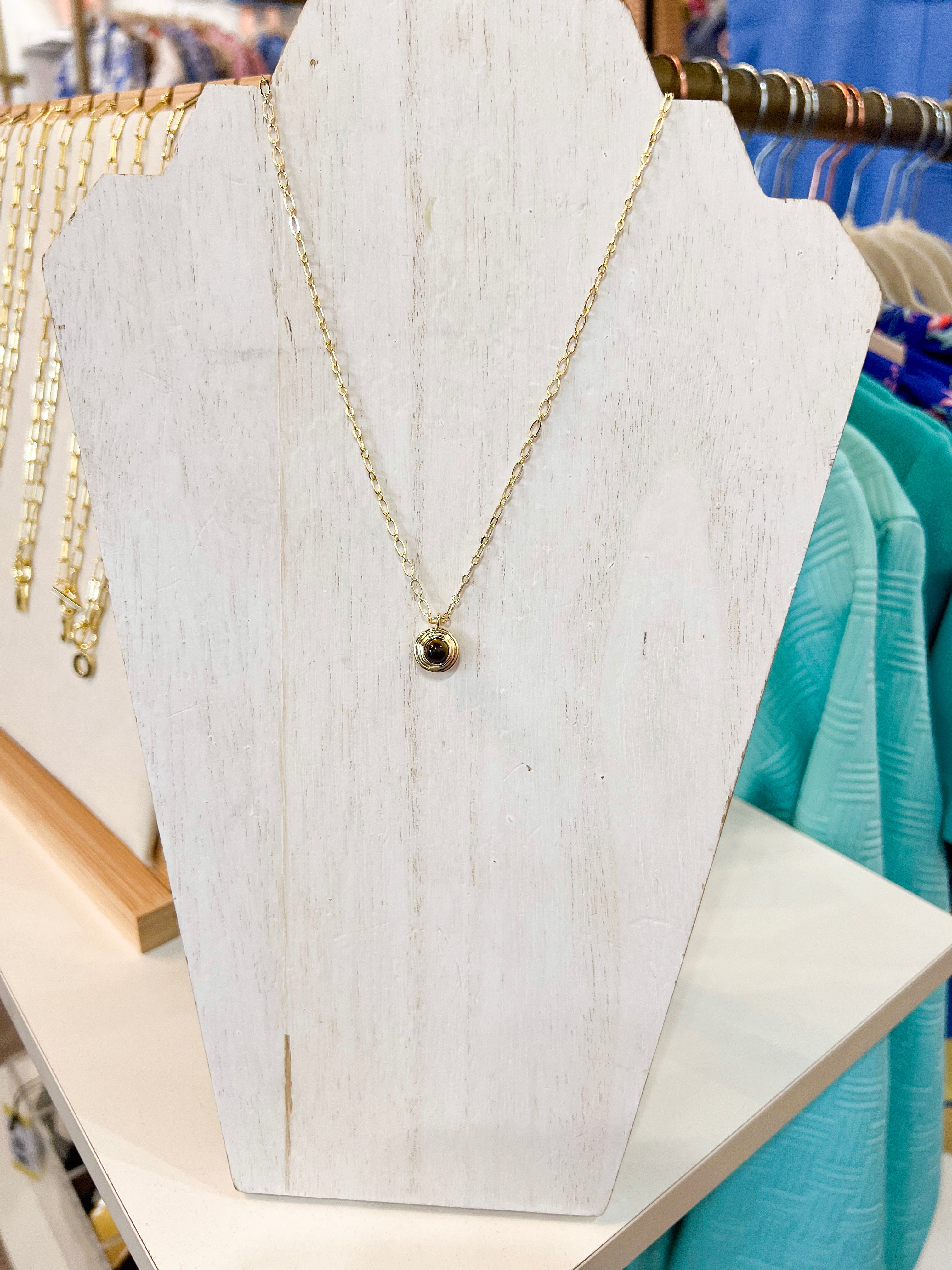 Natalie Wood- Strata Pendant Necklace - Tortoiseshell-110 Jewelry & Hair-Natalie Wood-July & June Women's Fashion Boutique Located in San Antonio, Texas