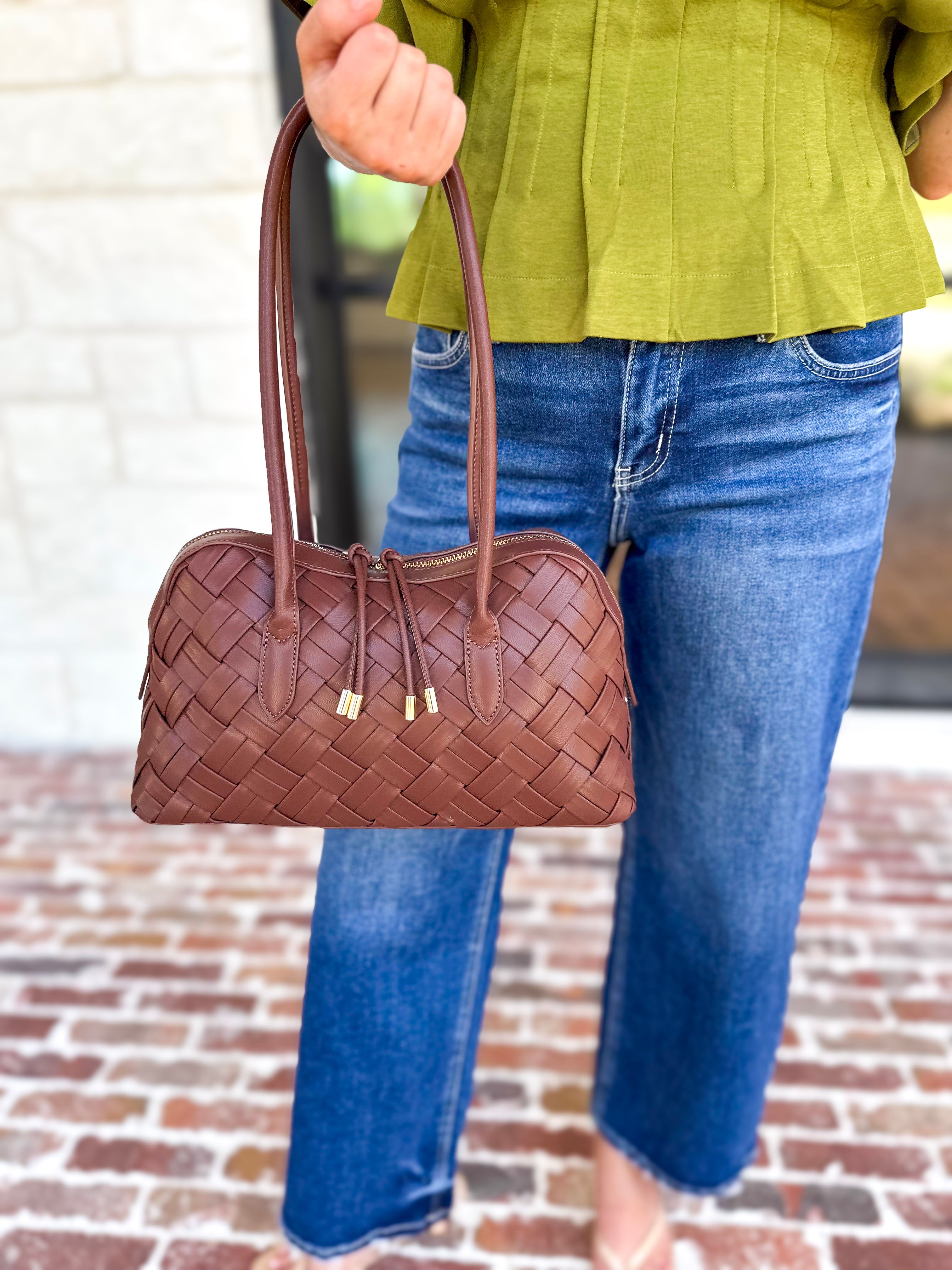 Lotus Shoulder Bag - Chocolate-130 ACCESSORIES-Moda Luxe-July & June Women's Fashion Boutique Located in San Antonio, Texas