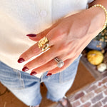 Easton Elle - Ultra Plated Ring - Gold-110 Jewelry & Hair-Easton Elle-July & June Women's Fashion Boutique Located in San Antonio, Texas