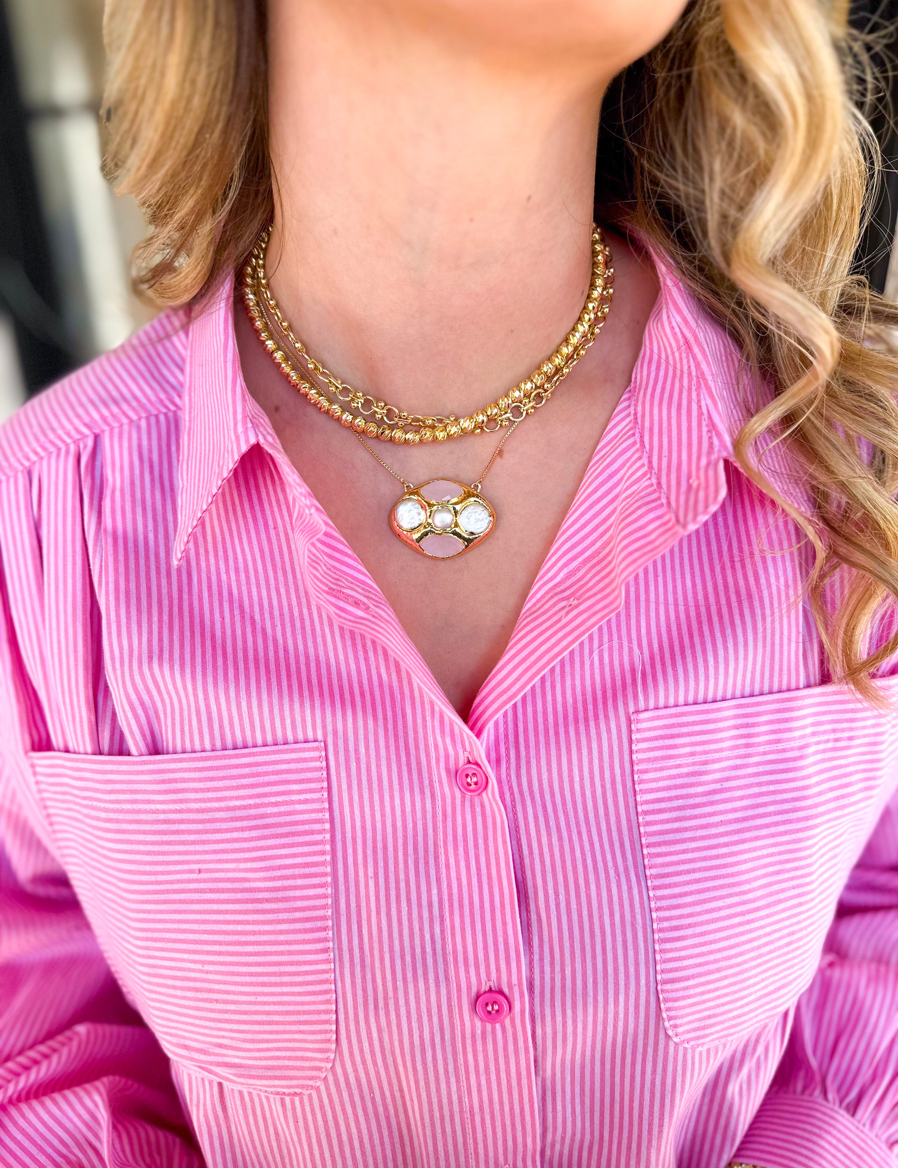 Easton Elle - Halo Slip Necklace-110 Jewelry & Hair-Easton Elle-July & June Women's Fashion Boutique Located in San Antonio, Texas