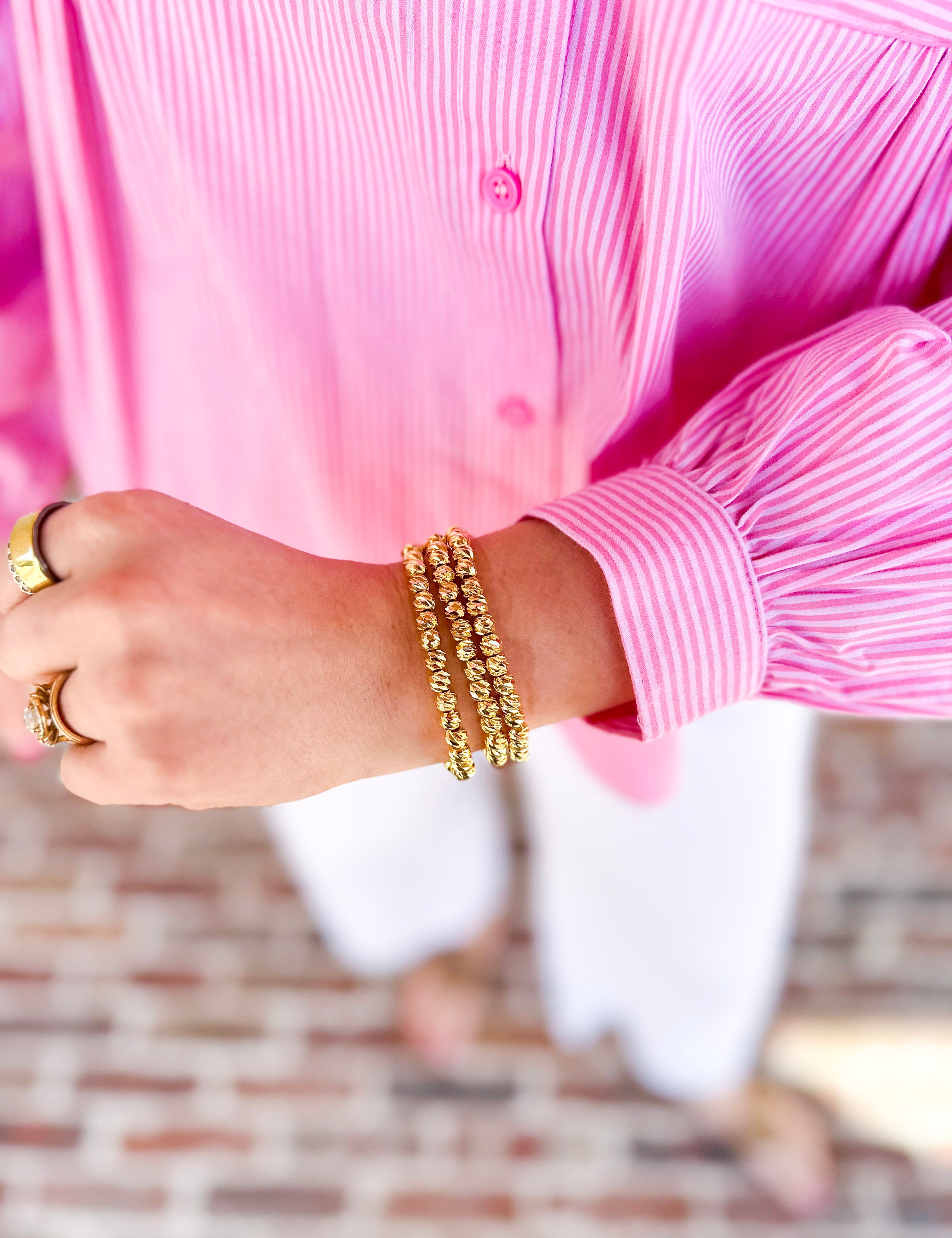 Easton Elle - Stretchy Beam Bracelet Large - RESTOCK-110 Jewelry & Hair-Easton Elle-July & June Women's Fashion Boutique Located in San Antonio, Texas