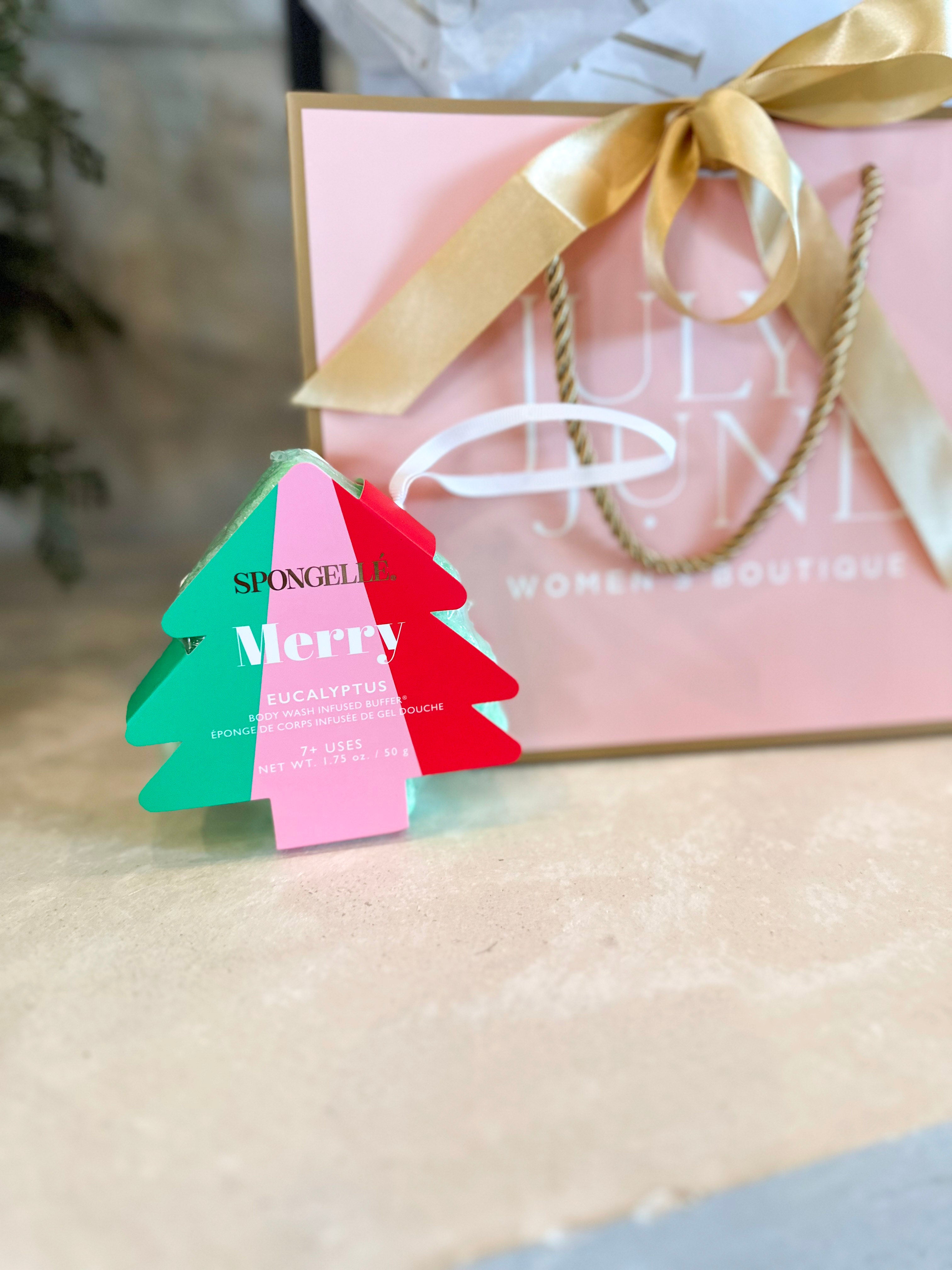 Spongellé - Holiday Tree Body Buffer - 4 Scents-120 Apothecary-Spongellé-July & June Women's Fashion Boutique Located in San Antonio, Texas