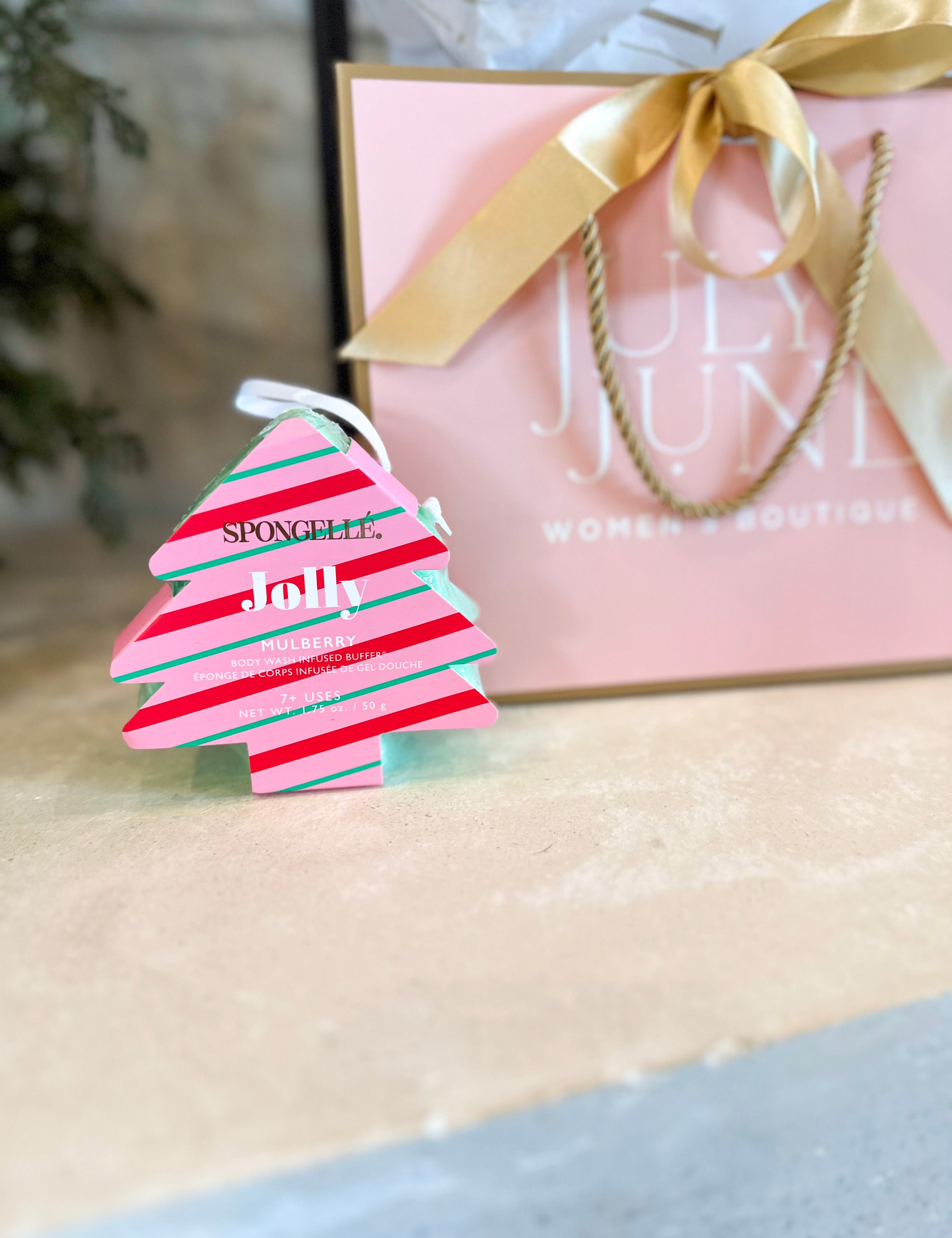 Spongellé - Holiday Tree Body Buffer - 4 Scents-120 Apothecary-Spongellé-July & June Women's Fashion Boutique Located in San Antonio, Texas