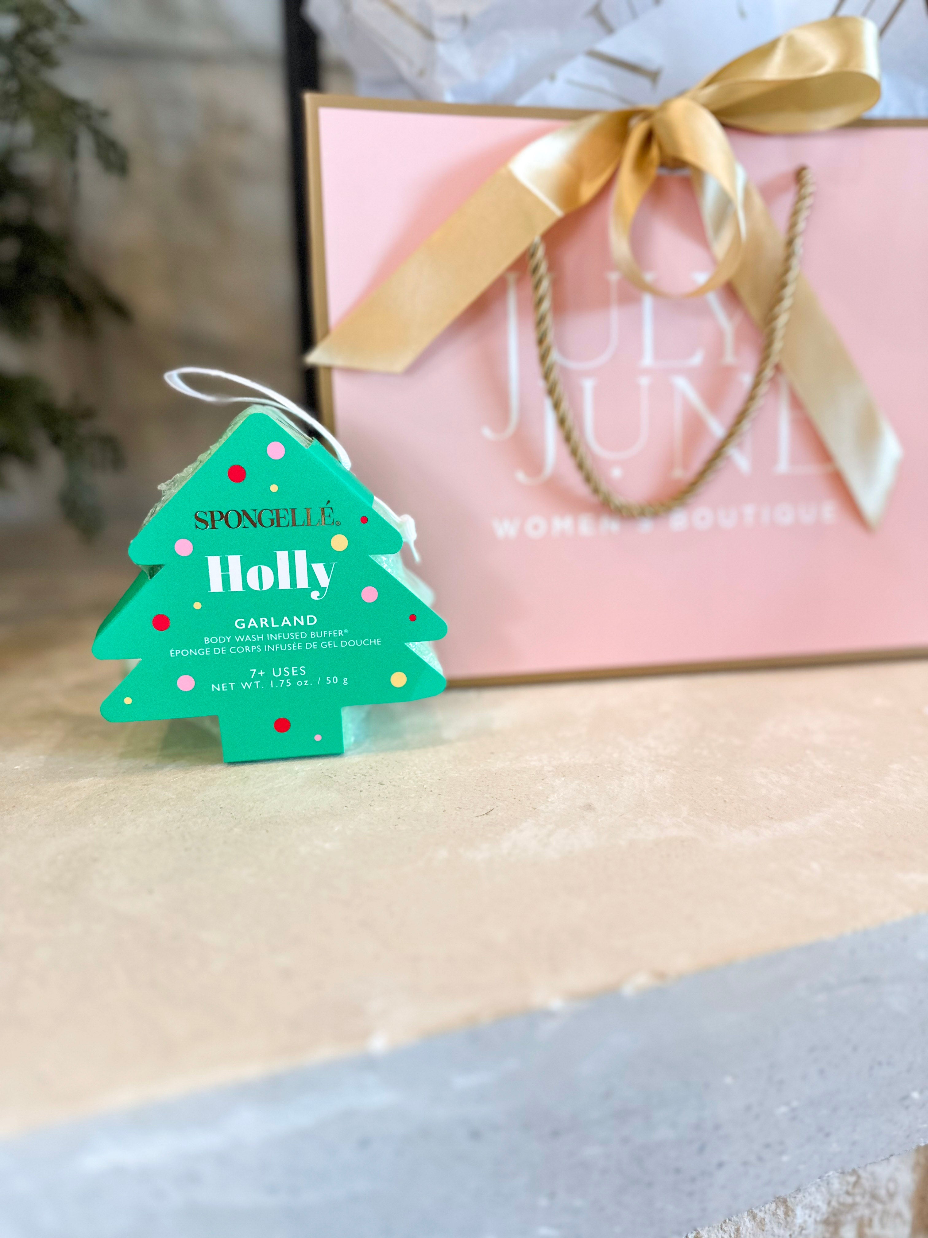 Spongellé - Holiday Tree Body Buffer - 4 Scents-120 Apothecary-Spongellé-July & June Women's Fashion Boutique Located in San Antonio, Texas