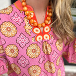 Beaded Adjustable Bubble Necklace - Sunkissed-110 Jewelry & Hair-KMs GEMs-July & June Women's Fashion Boutique Located in San Antonio, Texas