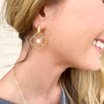Natalie Wood - Botanic Drop Earrings - Pearl-110 Jewelry & Hair-Natalie Wood-July & June Women's Fashion Boutique Located in San Antonio, Texas
