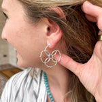 Natalie Wood - Botanic Hoop Earring - Silver-110 Jewelry & Hair-Natalie Wood-July & June Women's Fashion Boutique Located in San Antonio, Texas