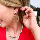 Natalie Wood - Gilded Statement Earrings - Tortoiseshell-110 Jewelry & Hair-Natalie Wood-July & June Women's Fashion Boutique Located in San Antonio, Texas