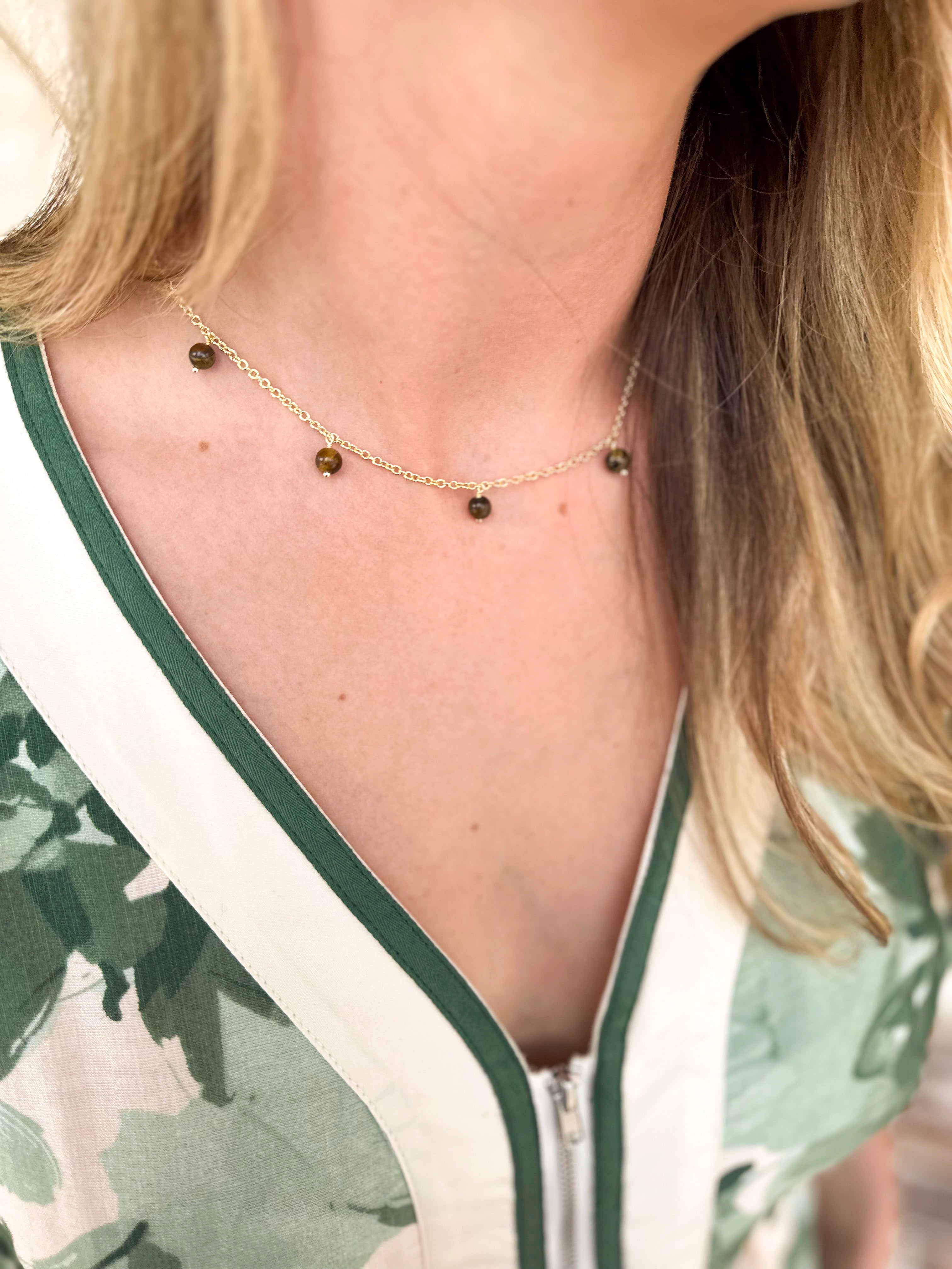 Natalie Wood - Botanic Station Necklace - Tortoiseshell-110 Jewelry & Hair-Natalie Wood-July & June Women's Fashion Boutique Located in San Antonio, Texas