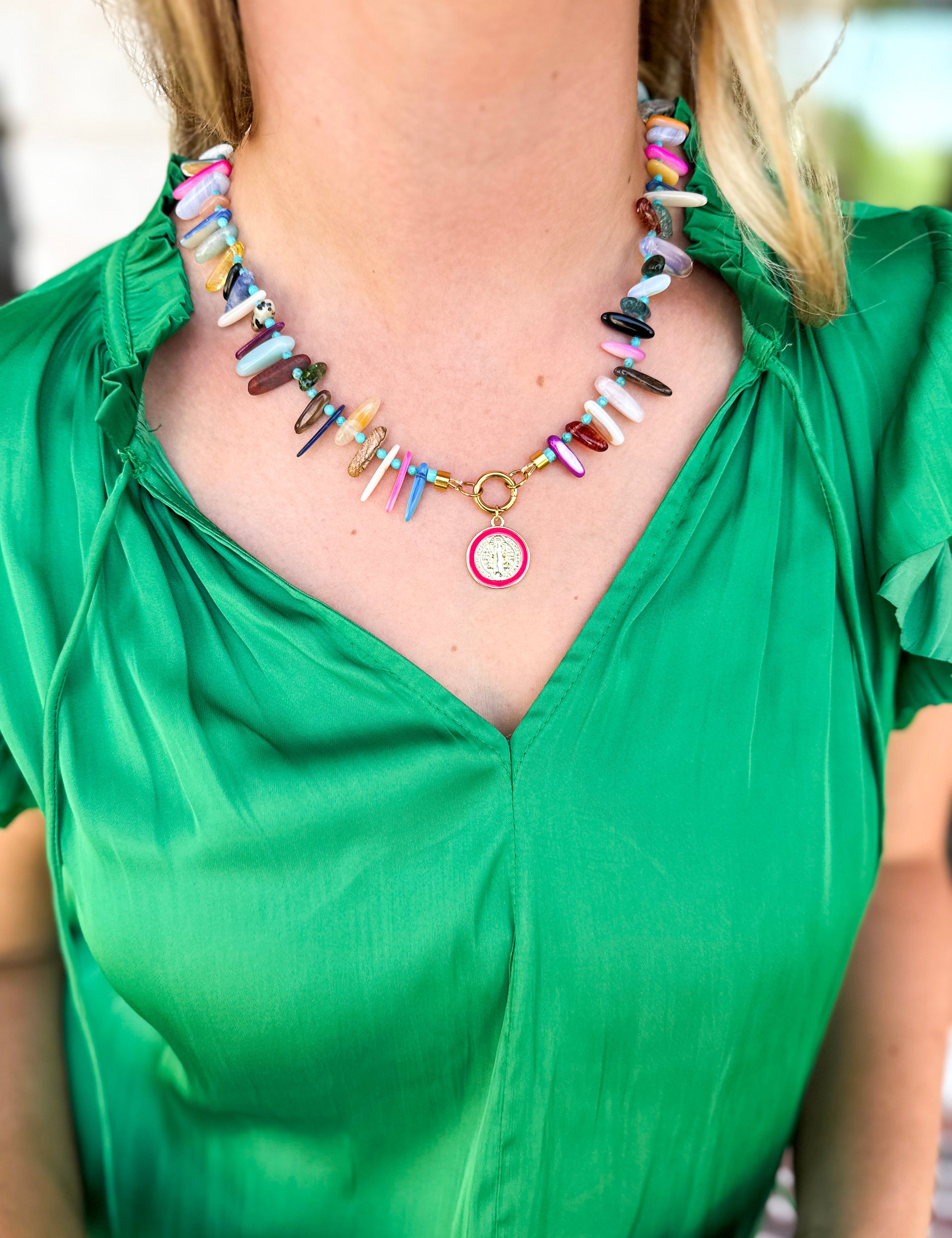 Daylen Statement Necklace-110 Jewelry & Hair-Betsy Pittard Design LLC-July & June Women's Fashion Boutique Located in San Antonio, Texas