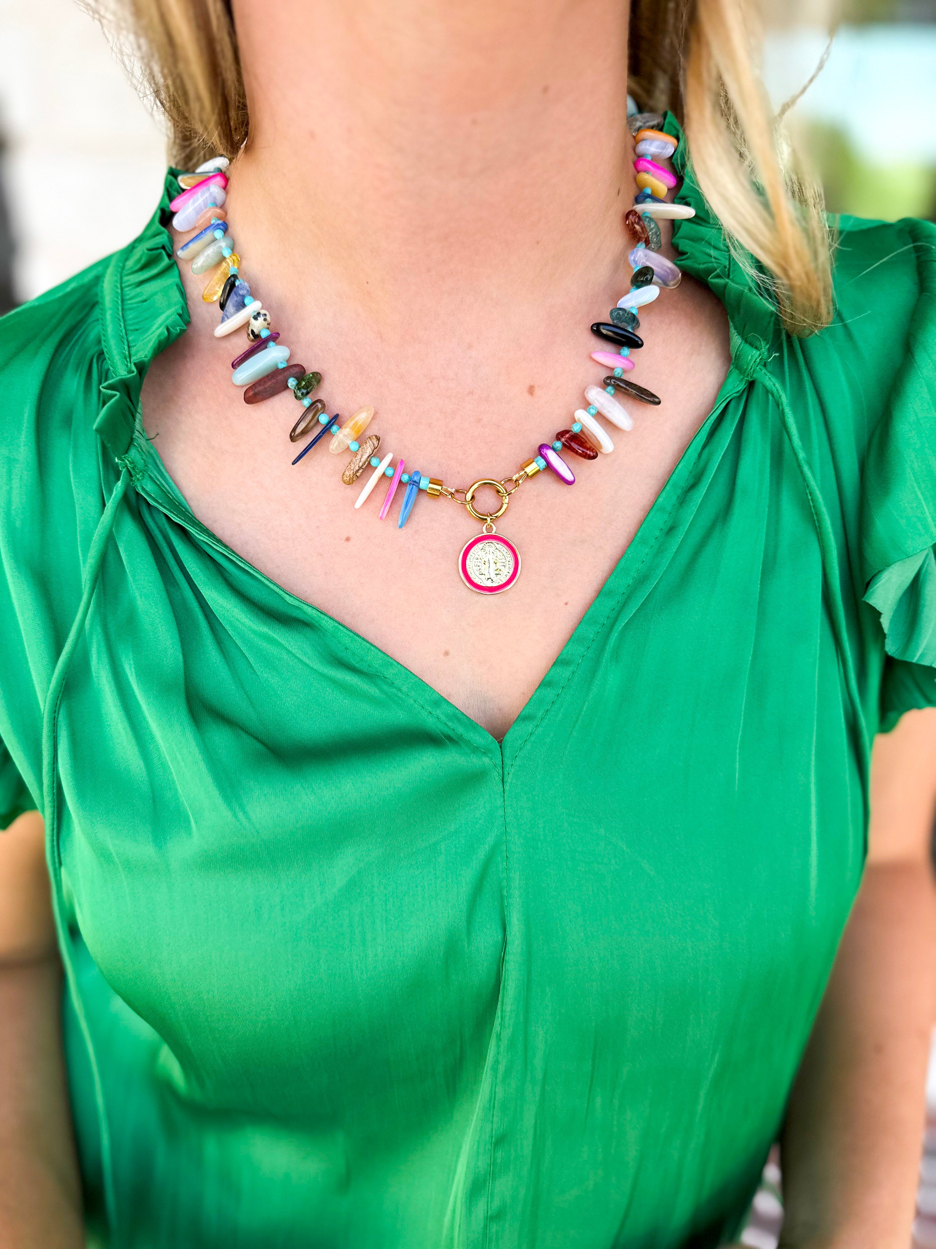 Daylen Statement Necklace-110 Jewelry & Hair-Betsy Pittard Design LLC-July & June Women's Fashion Boutique Located in San Antonio, Texas