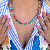 Virana Necklace - Blue-110 Jewelry & Hair-Betsy Pittard Design LLC-July & June Women's Fashion Boutique Located in San Antonio, Texas