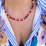Virana Necklace - Red-110 Jewelry & Hair-Betsy Pittard Design LLC-July & June Women's Fashion Boutique Located in San Antonio, Texas
