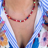 Virana Necklace - Red-110 Jewelry & Hair-Betsy Pittard Design LLC-July & June Women's Fashion Boutique Located in San Antonio, Texas
