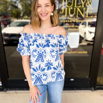 Lola Off The Shoulder Blouse-200 Fashion Blouses-FLYING TOMATO-July & June Women's Fashion Boutique Located in San Antonio, Texas