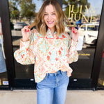 Butterfly Kisses Blouse-200 Fashion Blouses-FATE-July & June Women's Fashion Boutique Located in San Antonio, Texas
