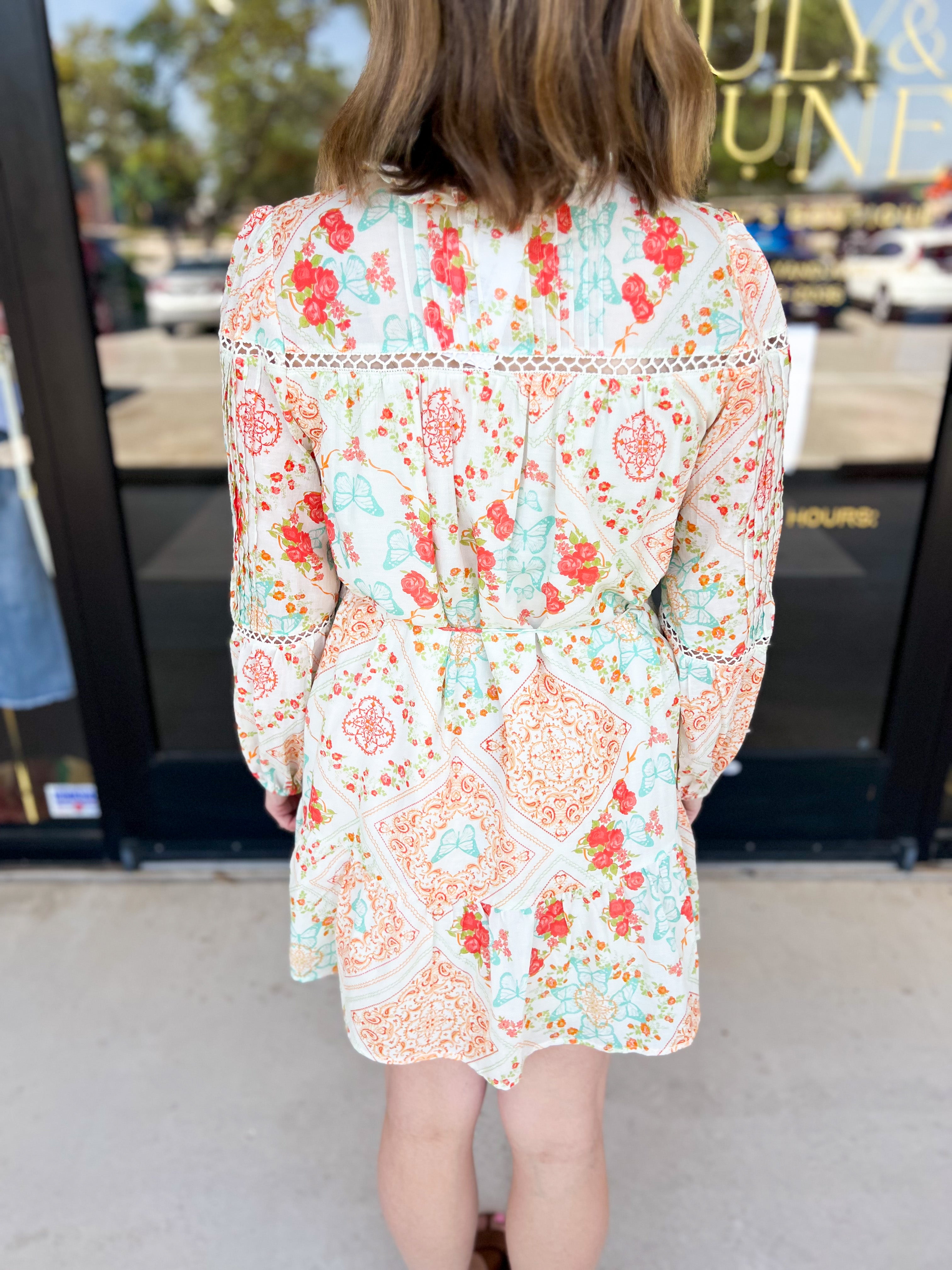 Butterfly Kisses Mini Dress-510 Mini-FATE-July & June Women's Fashion Boutique Located in San Antonio, Texas
