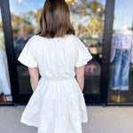 Flora Embroidered Mini Dress-510 Mini-&MERCI-July & June Women's Fashion Boutique Located in San Antonio, Texas